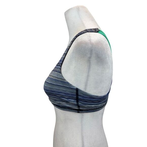 Ladies Lululemon Free To Be Bra Space Dye Twist Sapphire Blue Multi Size‎ 6 - Picture 12 of 16